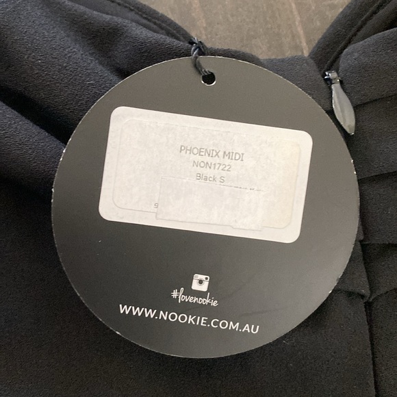 REVOLVE NOOKIE Phoenix Midi Dress | NWT | Small | Black | Revolve - Picture 4 of 4